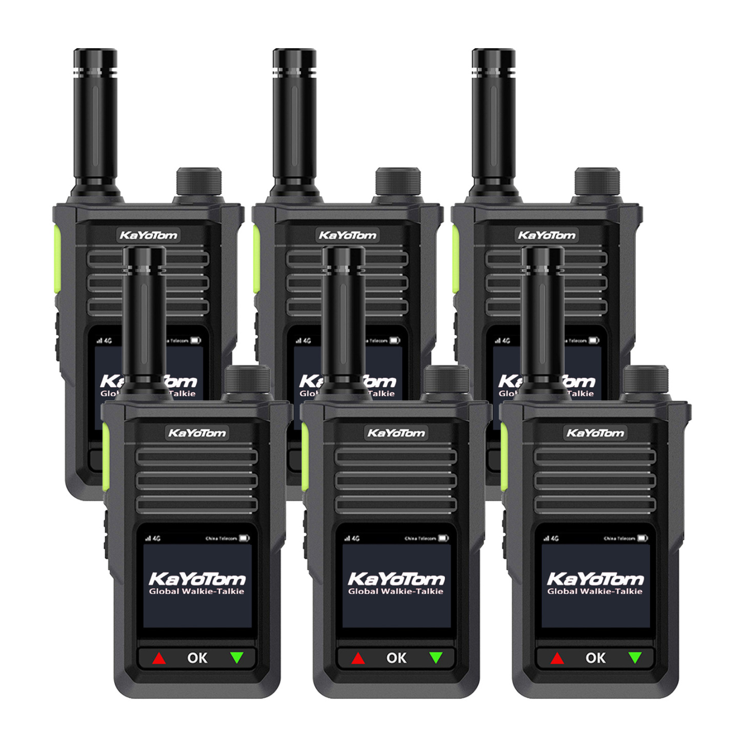 KaYoTom M15 Global Encrypted Walkie Talkie Unlimited Range - 72H Battery, GPS Tracking, Bluetooth & IP68 Waterproof, 172 Countries Coverage
