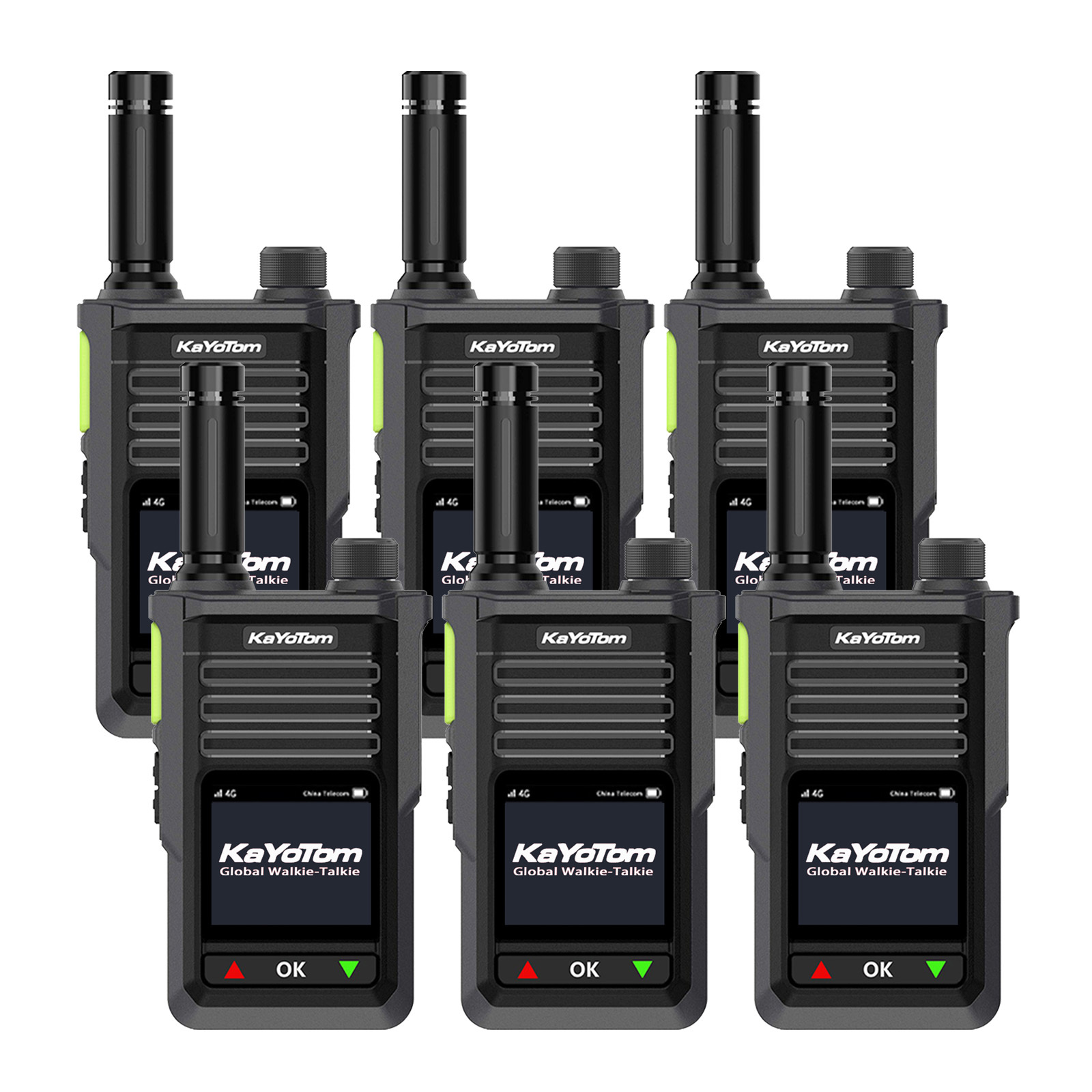 KaYoTom M15 Global Encrypted Walkie Talkie Unlimited Range - 72H Battery, GPS Tracking, Bluetooth & IP68 Waterproof, 172 Countries Coverage