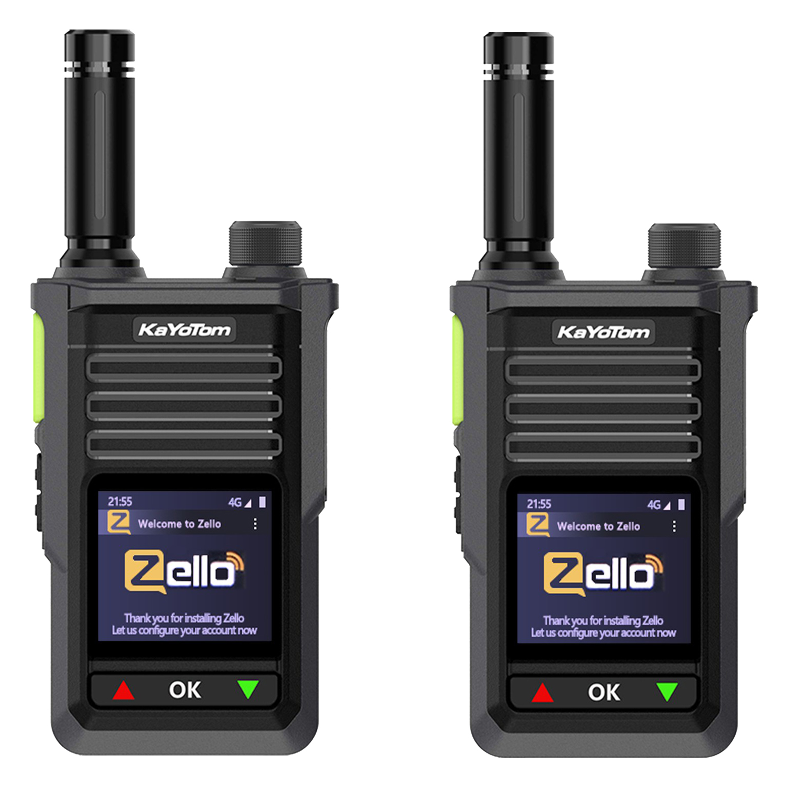 KaYoTom M15 Zello POC Global Encrypted Walkie Talkie Unlimited Range - IP68 waterproof, GPS tracking, 7-Day Battery, WiFi & Bluetooth