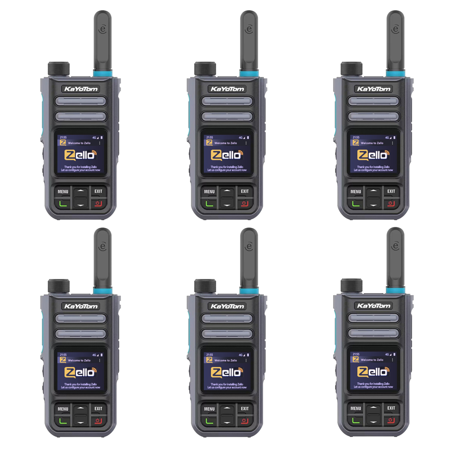 KaYoTom M16 Zello POC Global Encrypted Walkie Talkie Unlimited Range - IP67 waterproof, GPS tracking, WiFi & Bluetooth, 72H Battery, 172 Countries Coverage