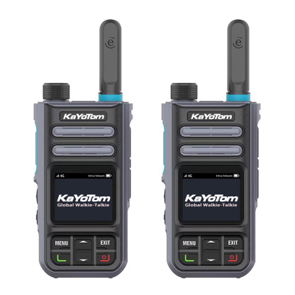 KaYoTom M16 4G POC Global Encrypted PTT Walkie Talkie Unlimited Range - IP67 waterproof, GPS tracking, Bluetooth & 7-Day Batter