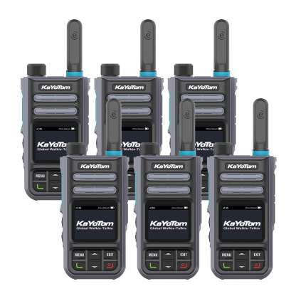 KaYoTom M16 4G POC Global Encrypted PTT Walkie Talkie Unlimited Range - IP67 waterproof, GPS tracking, Bluetooth & 7-Day Batter