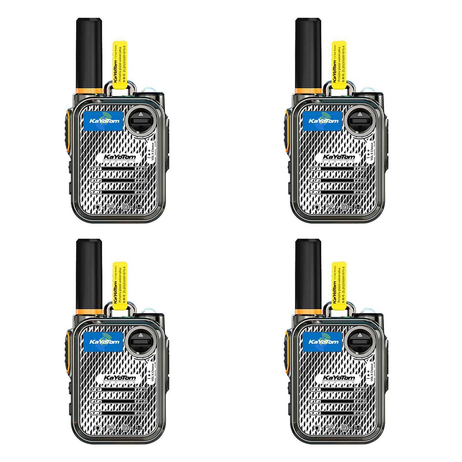 KaYoTom M22 Global Walkie Talkie Unlimited Range Encrypted Two-Way Radio - 72H Battery, HD Audio, Lightweight & LED Flashlight, 172 Countries Coverage