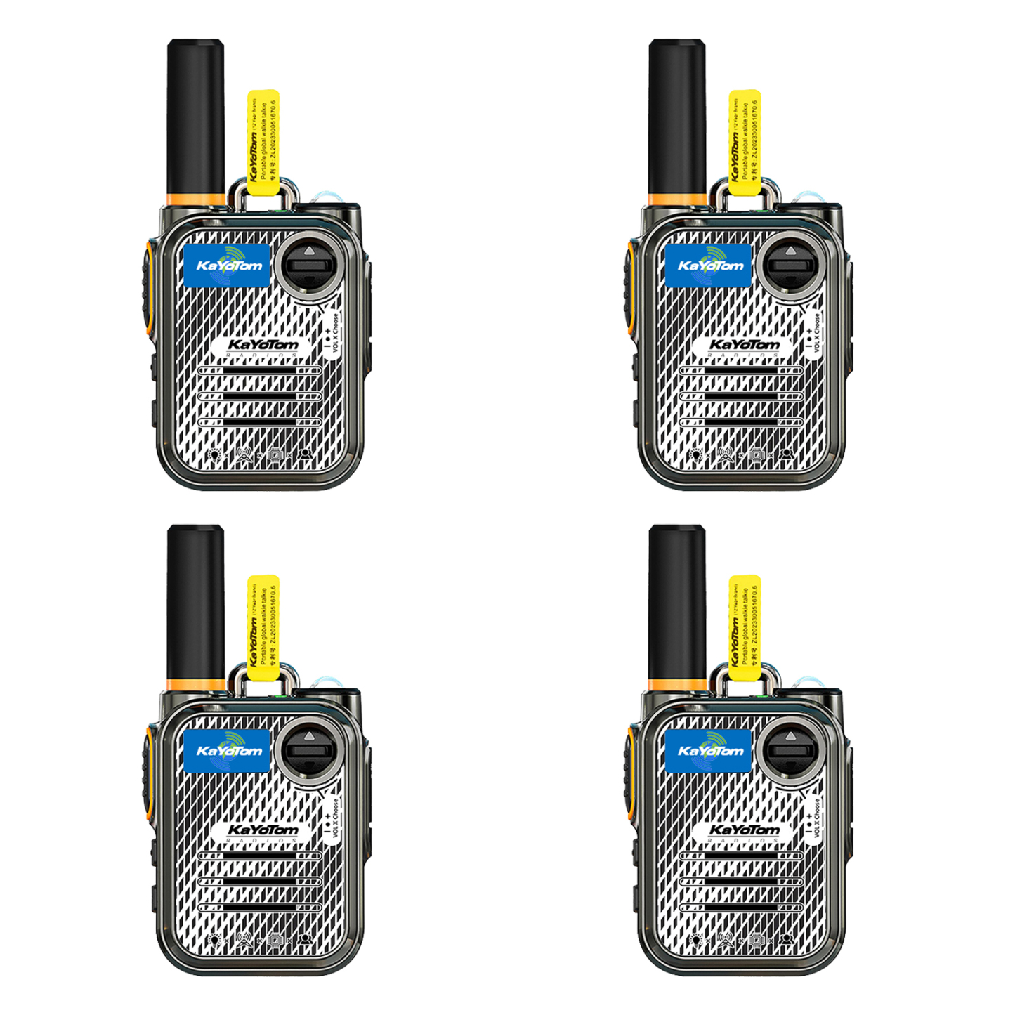 KaYoTom M22 Global Walkie Talkie Unlimited Range Encrypted Two-Way Radio - 72H Battery, HD Audio, Lightweight & LED Flashlight, 172 Countries Coverage