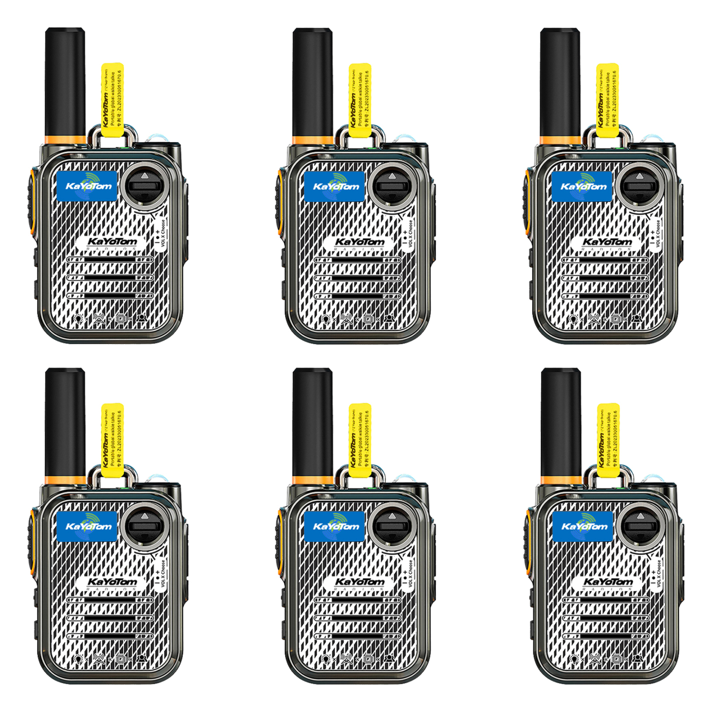 KaYoTom M22 Global Walkie Talkie Unlimited Range Encrypted Two-Way Radio - 72H Battery, HD Audio, Lightweight & LED Flashlight, 172 Countries Coverage