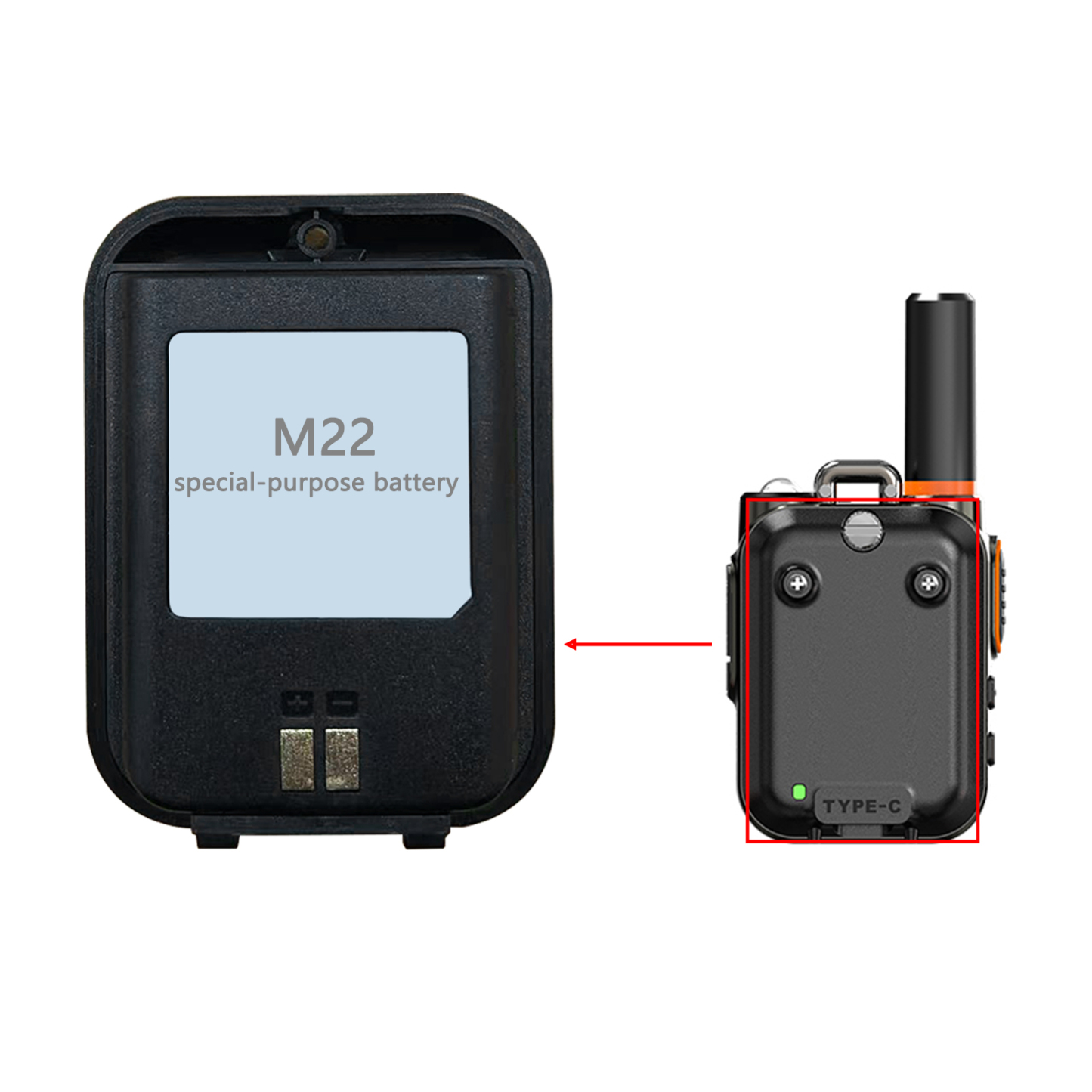 Special Battery for KaYoTom M22 Walkie-Talkie