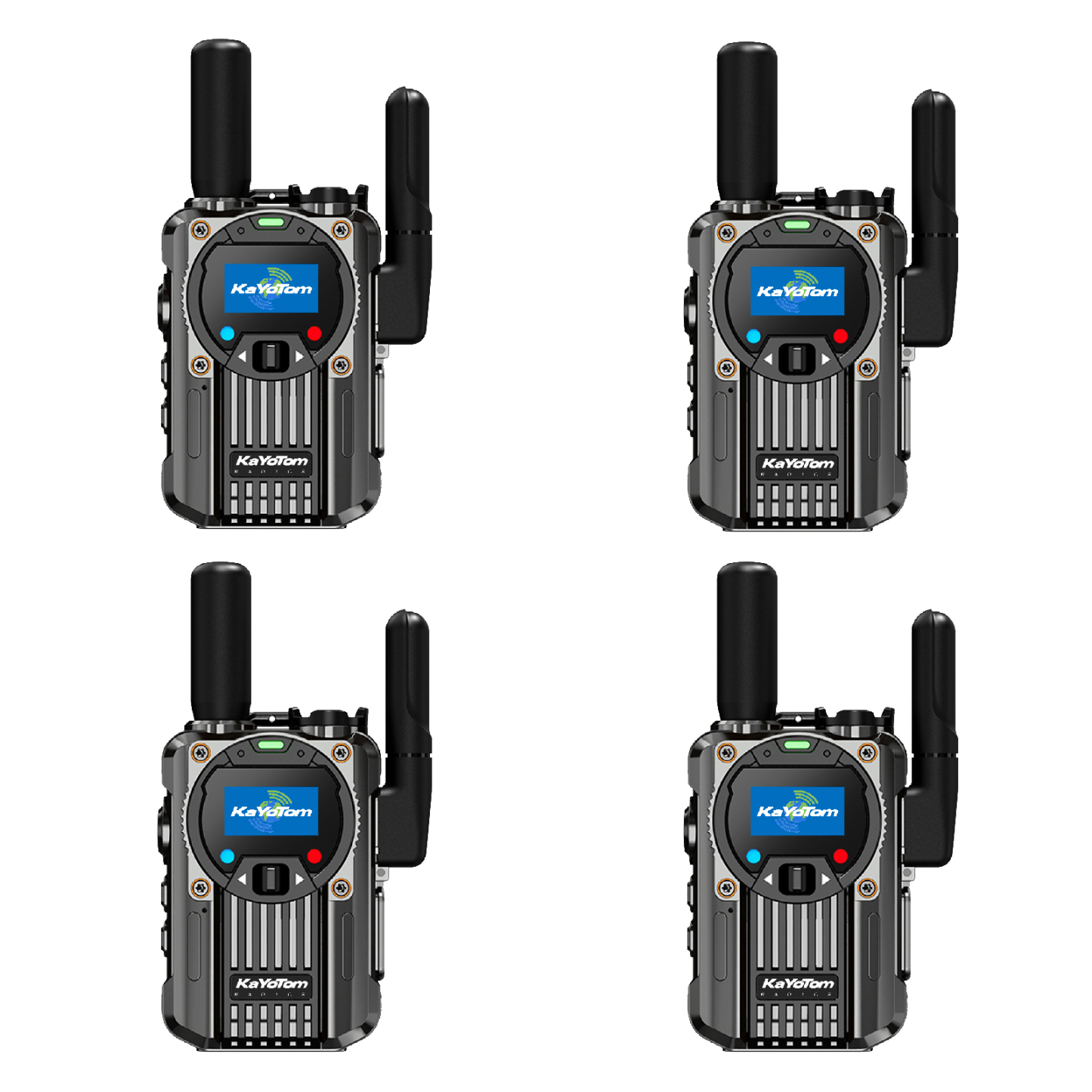 KaYoTom M66 Global Walkie Talkie Unlimited Range Encrypted Two-Way Radio - 72H Battery, FM Radio, Lightweight & LED Flashlight, 172 Countries Coverage