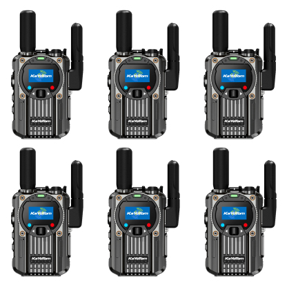 KaYoTom M66 Global Walkie Talkie Unlimited Range Encrypted Two-Way Radio - 72H Battery, FM Radio, Lightweight & LED Flashlight, 172 Countries Coverage
