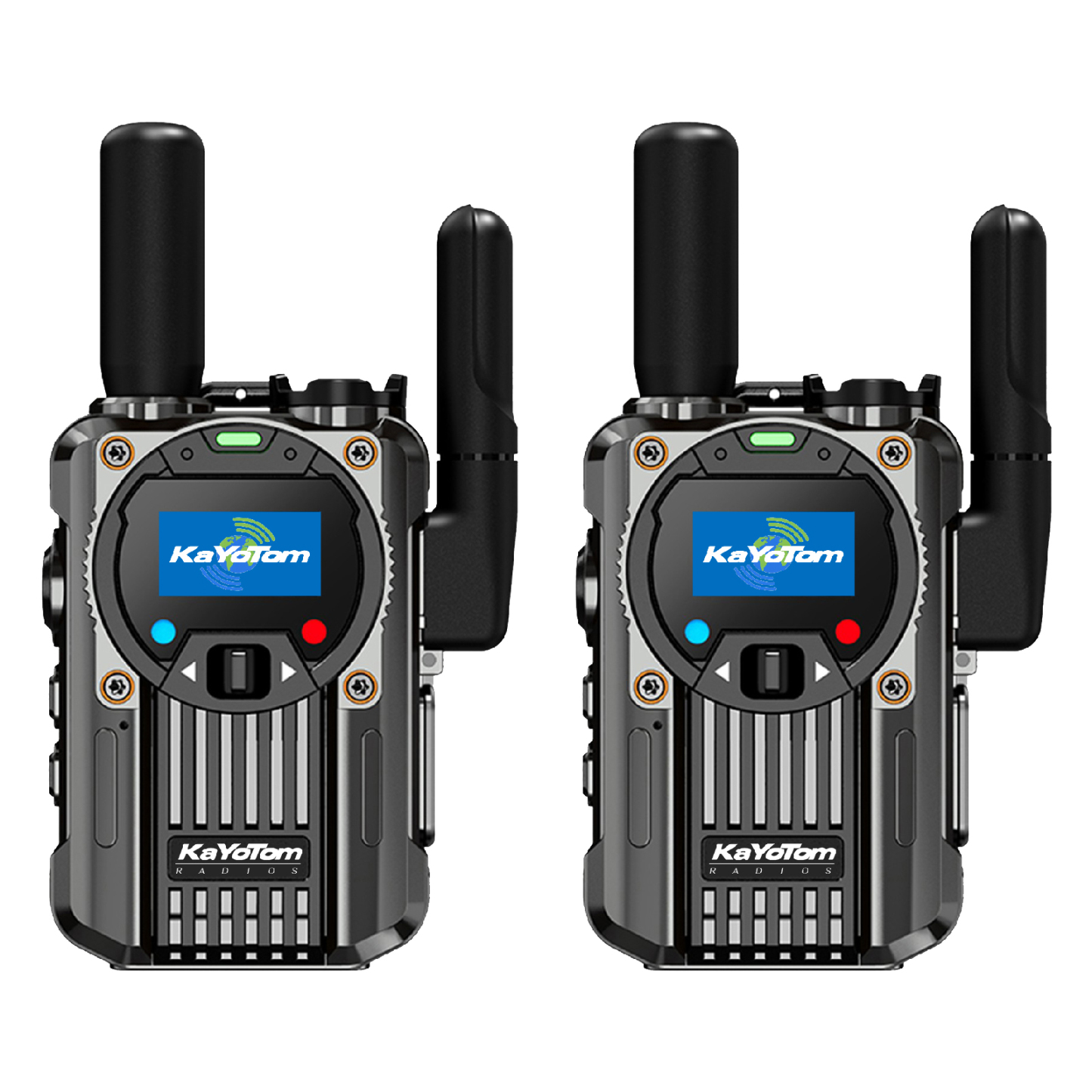 KaYoTom M66 Global Walkie Talkie Unlimited Range Encrypted Two-Way Radio - 72H Battery, FM Radio, Lightweight & LED Flashlight, 172 Countries Coverage
