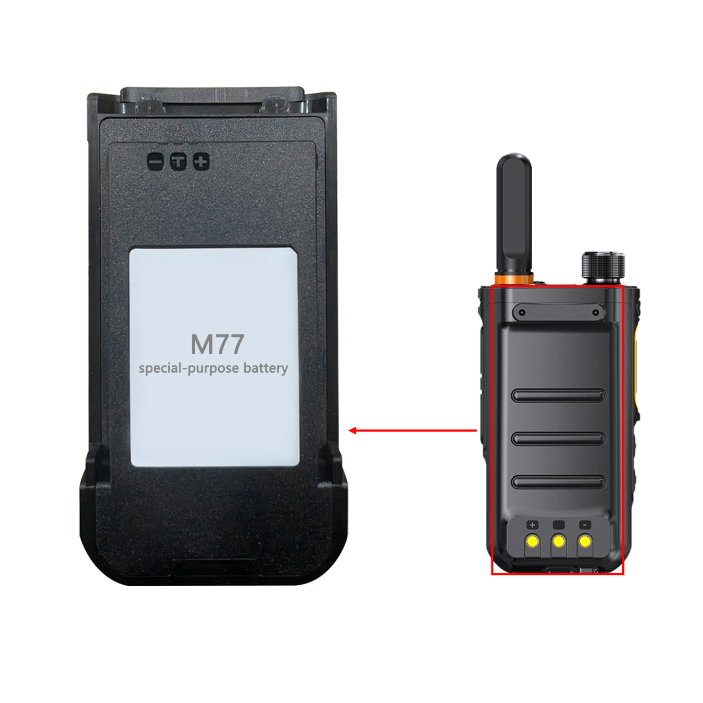 Special Battery for KaYoTom M77 Walkie-Talkie