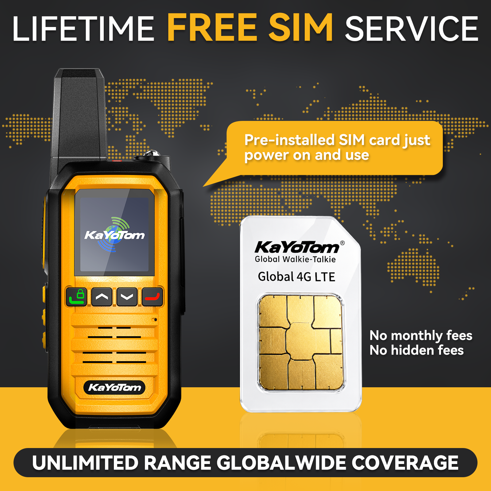KaYoTom G14 Global Walkie Talkie