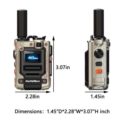 KaYoTom M08 4G Global Walkie-Talkie - Compact Design, 5,000-Mile Range, Advanced PTT Functionality