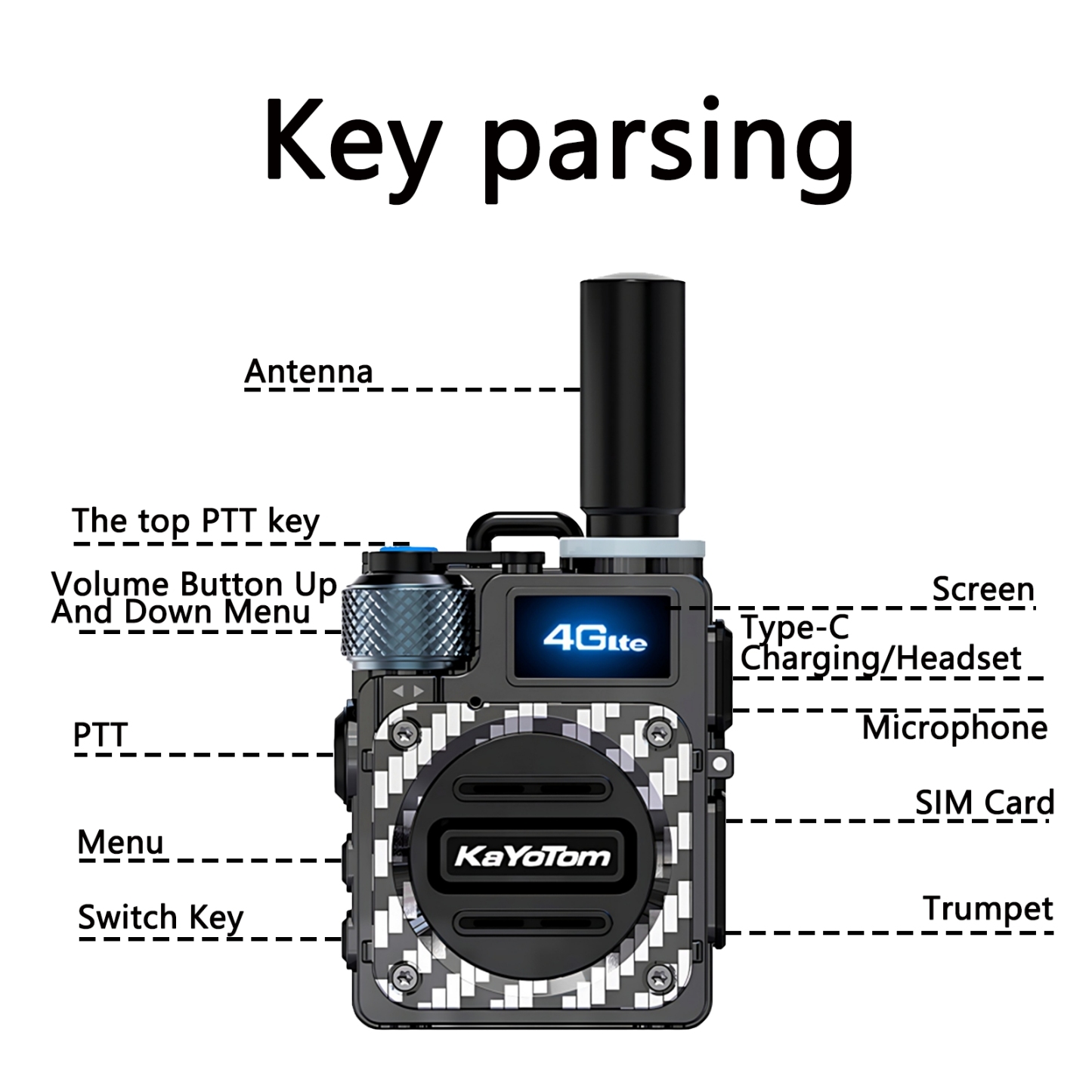 Long range walkie talkie. With its remarkable long range capabilities, the walkie talkie is ideal for outdoor adventures.