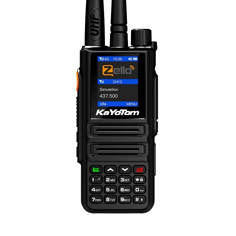 KaYoTom Zello Walkie Talkie - UHF Dual Mode, Public Network & Simulation, Long Range for Versatile Communication