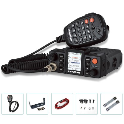 KaYoTom Professional Dual-mode Car Walkie Talkie, Long-distance & High-definition Sound, Public Network & Analog Dual-band for Efficient Communication