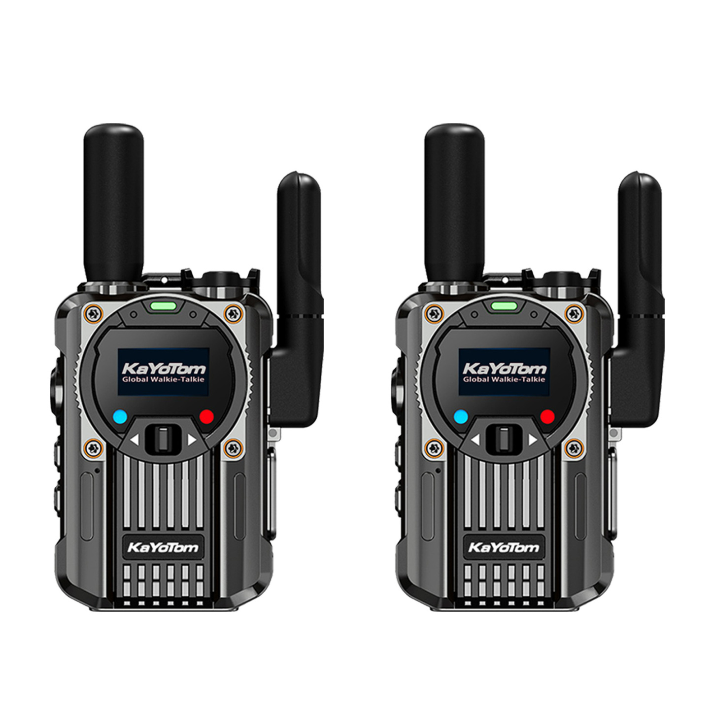 KaYoTom M66 Global Walkie Talkie Unlimited Range Encrypted Two-Way Radio - 72H Battery, FM Radio, Lightweight & LED Flashlight, 172 Countries Coverage