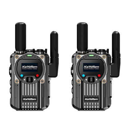 KaYoTom M66 Global Walkie Talkie Unlimited Range Encrypted Two-Way Radio - 72H Battery, FM Radio, Lightweight & LED Flashlight, 172 Countries Coverage
