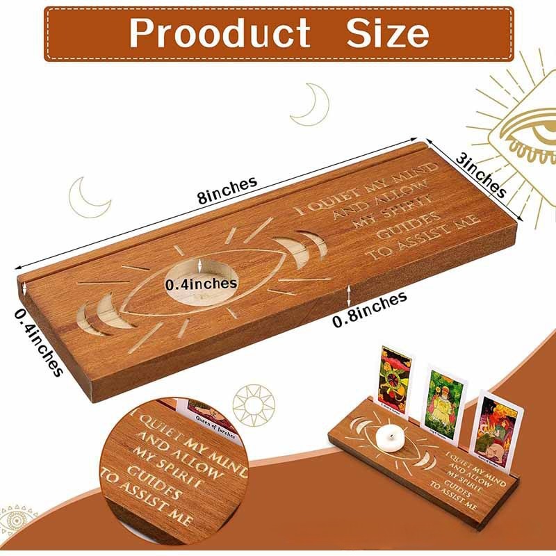 Wooden Tarot Card Stand