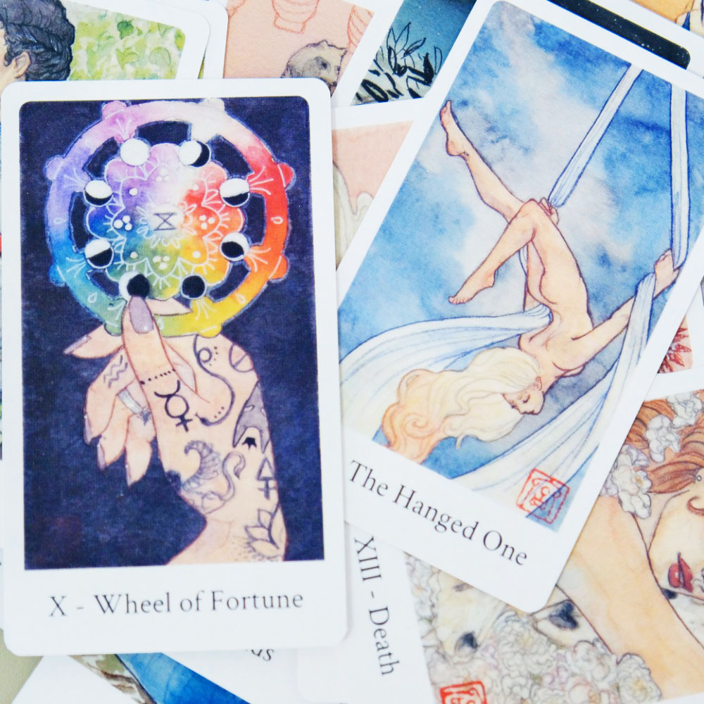 Pure White Peony Tarot Deck 