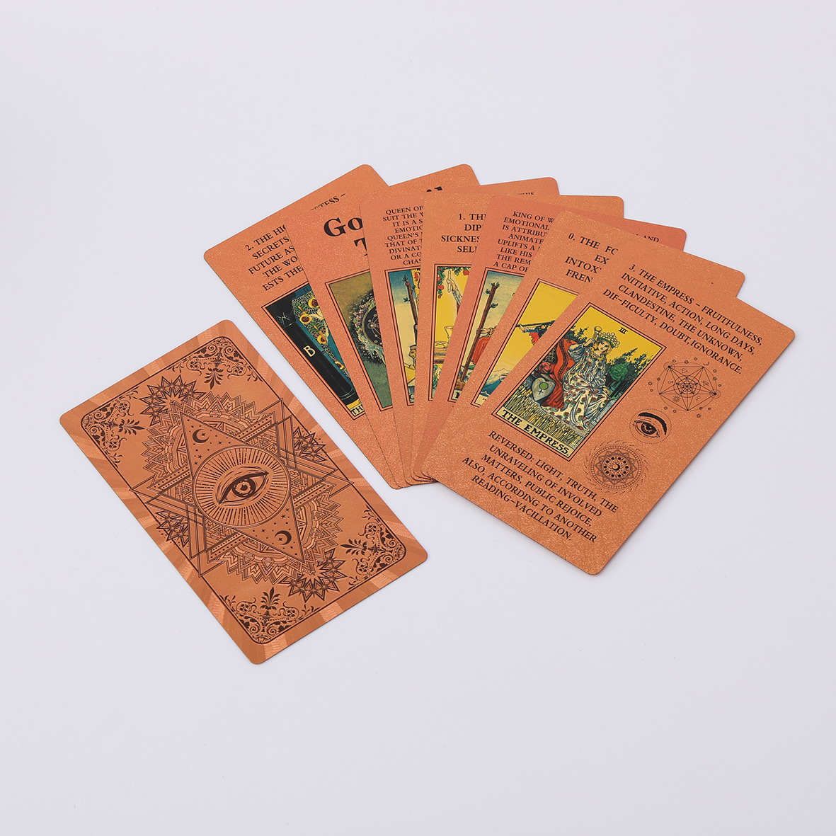 Emerald & Gold Foil Tarot Deck:The Ultimate Waterproof Learning Tarot with Keywords and Magnetic Flip Box