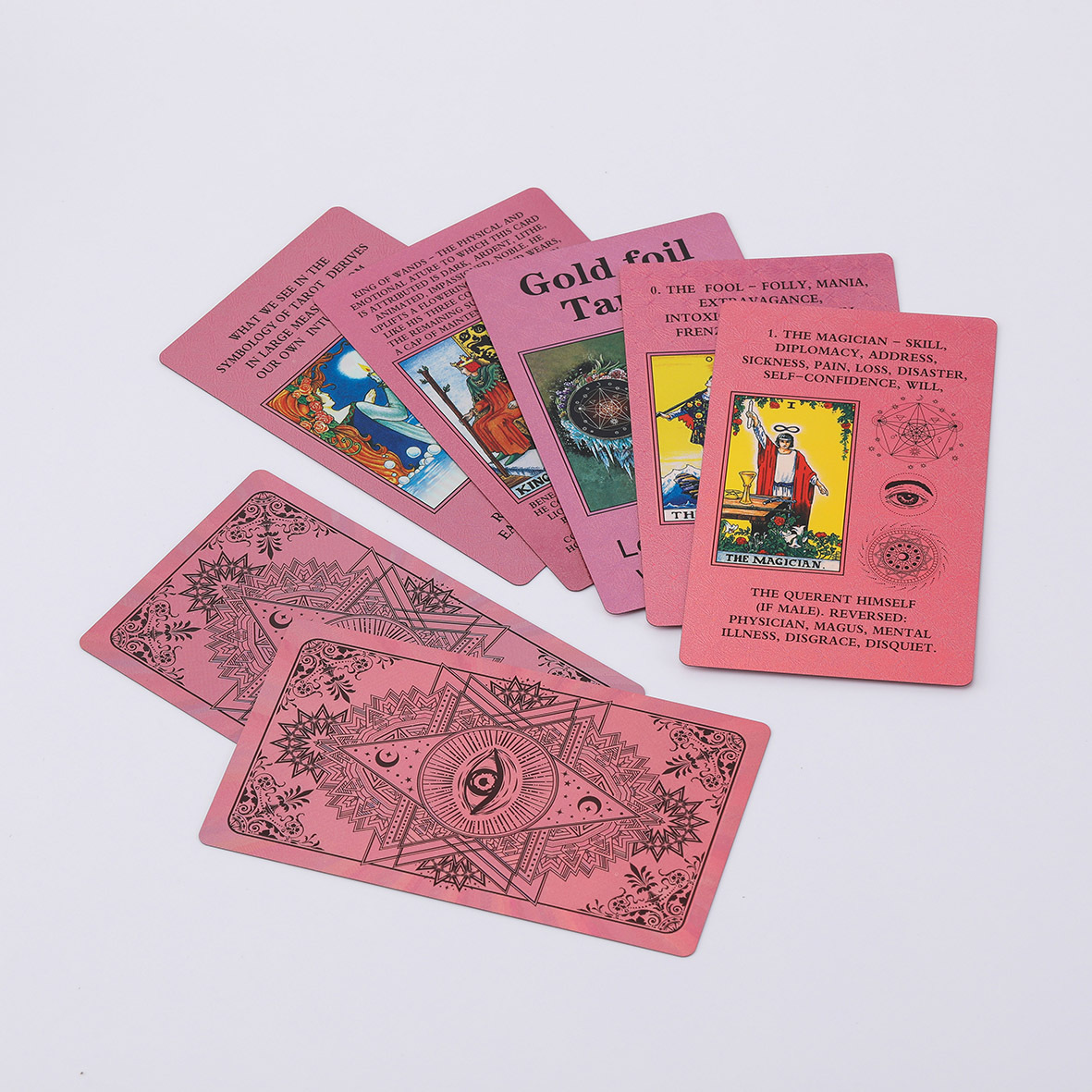 Emerald & Gold Foil Tarot Deck:The Ultimate Waterproof Learning Tarot with Keywords and Magnetic Flip Box