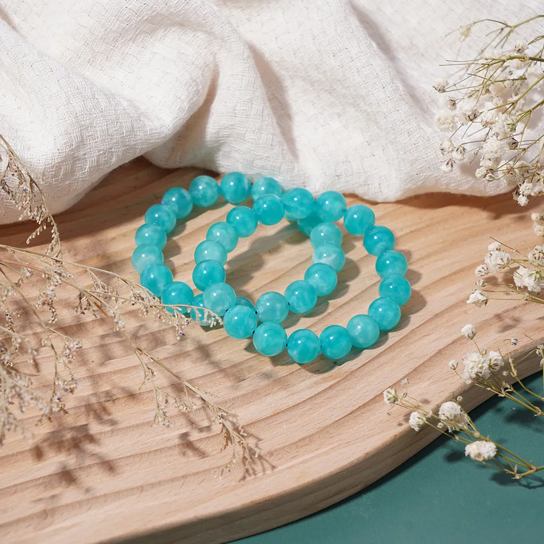 Amazonite Crystal Bracelets - Soothing Harmonizing Empowering