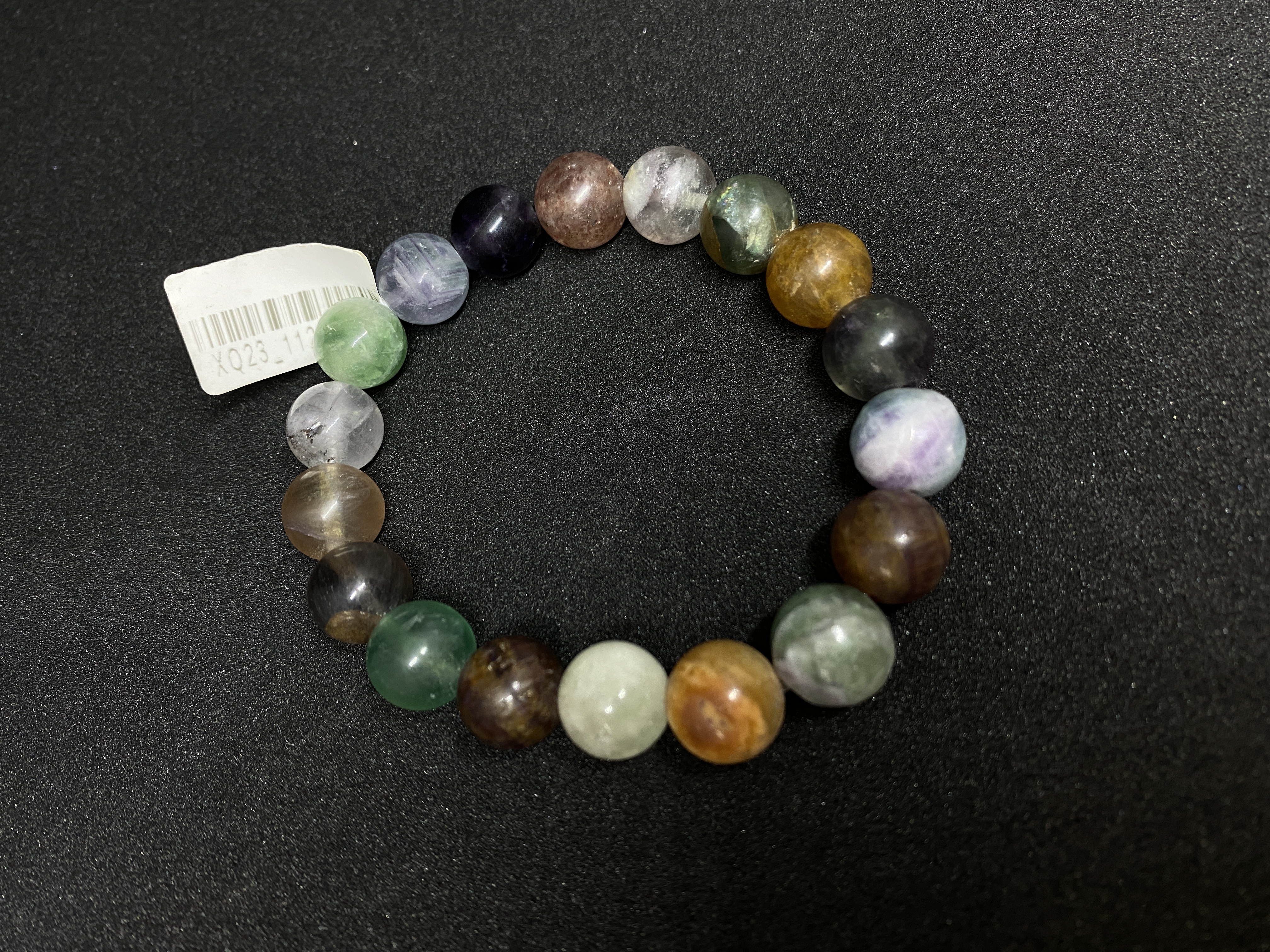 Color Fluorite Bracelet Natural Crystal