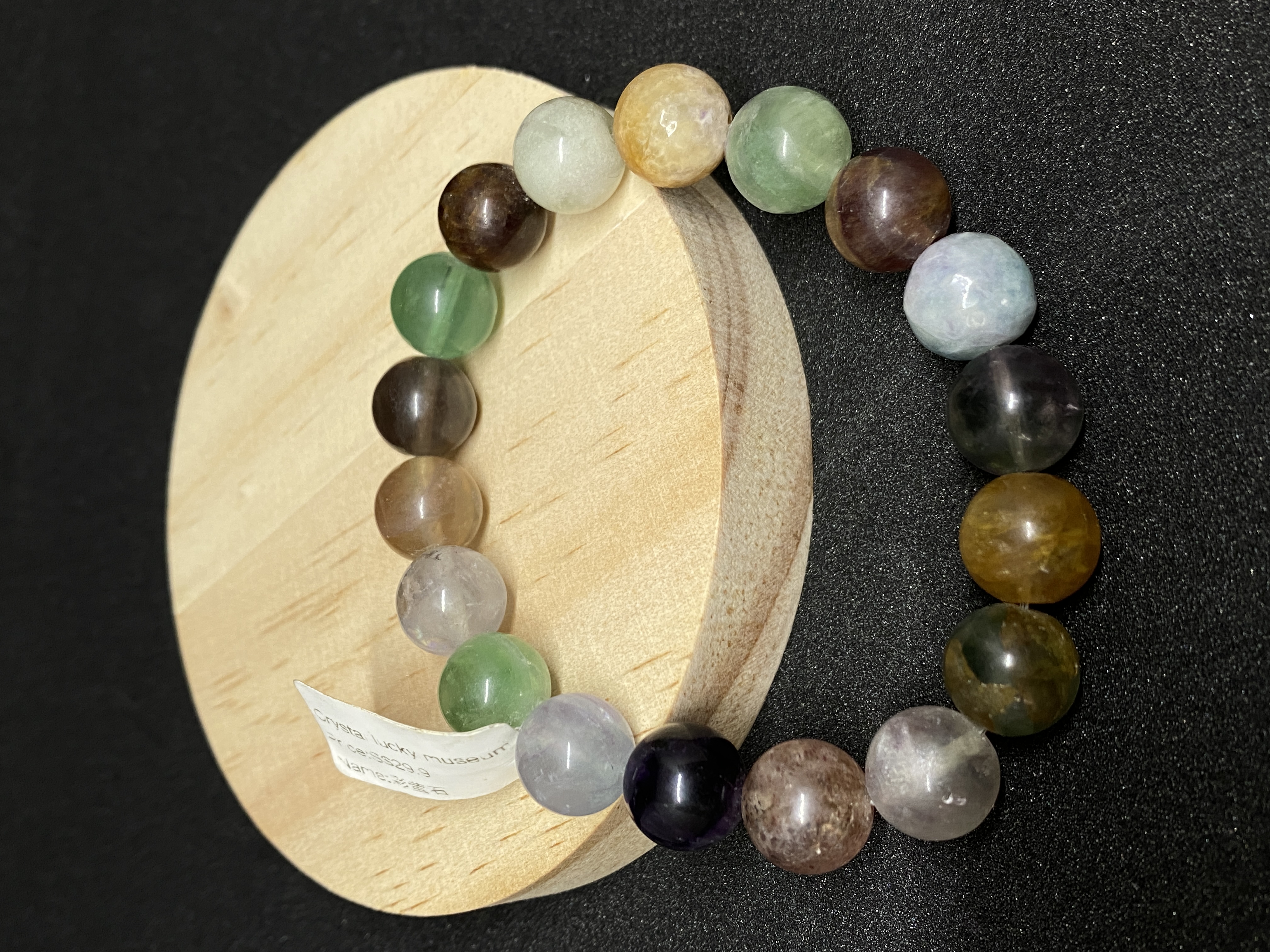 Color Fluorite Bracelet Natural Crystal