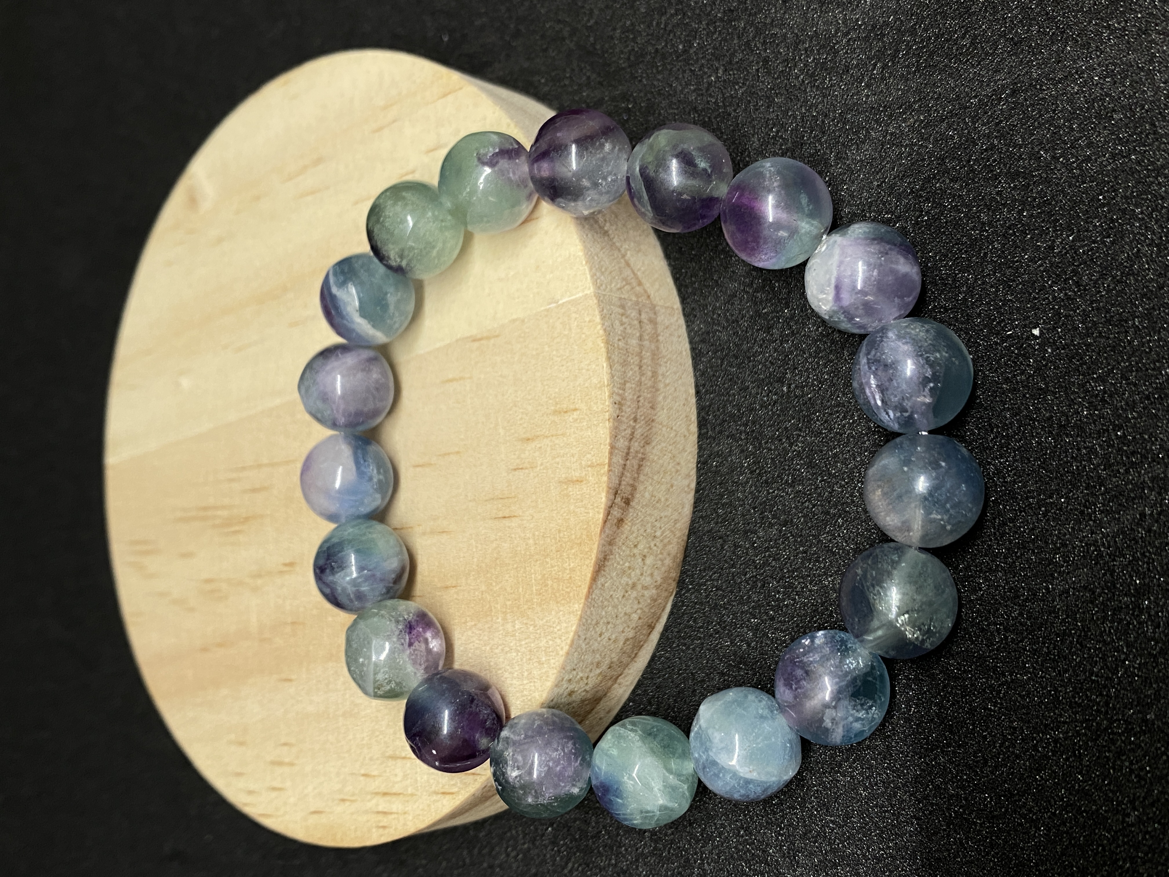 Color Fluorite Bracelet Natural Crystal C Style