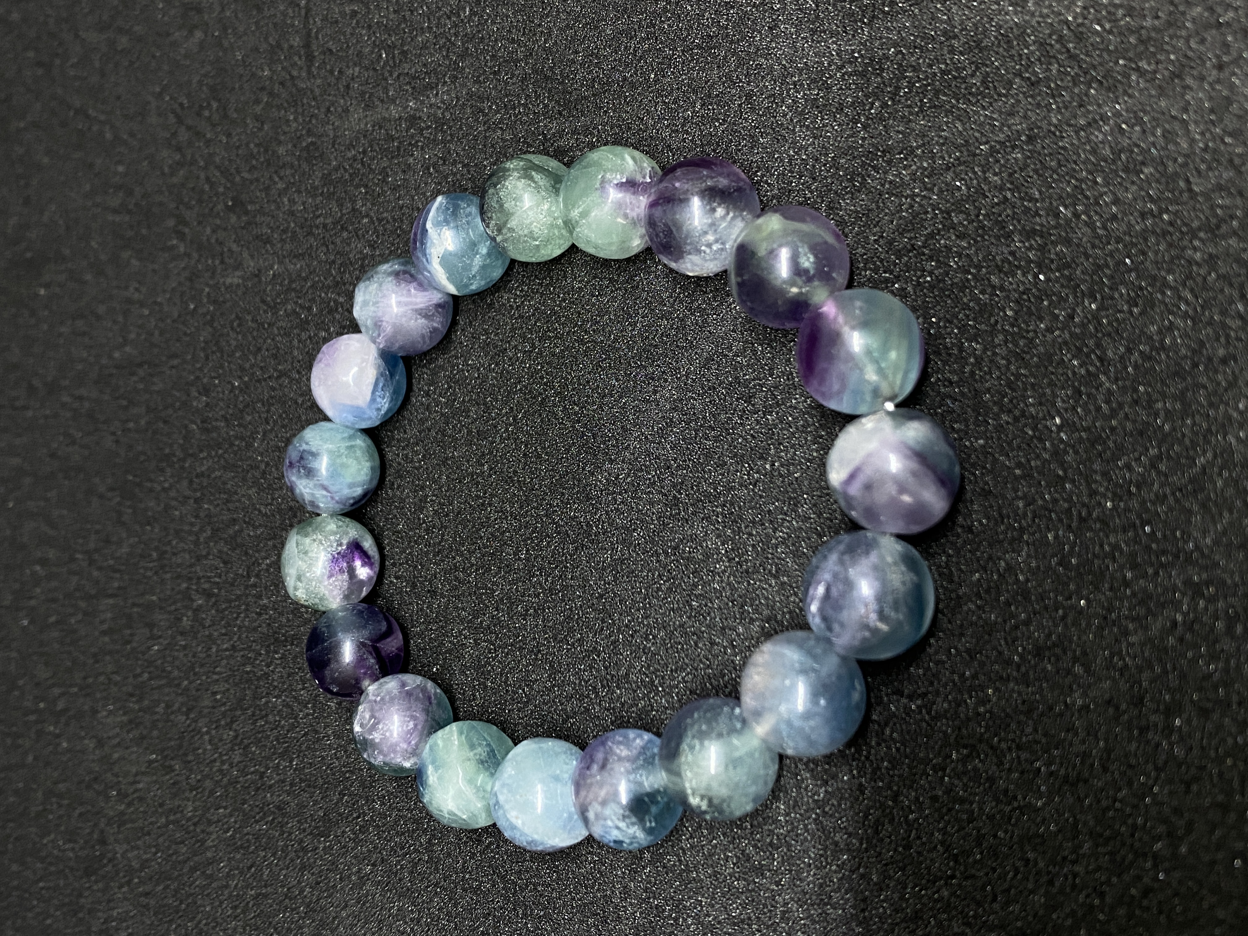 Color Fluorite Bracelet Natural Crystal C Style