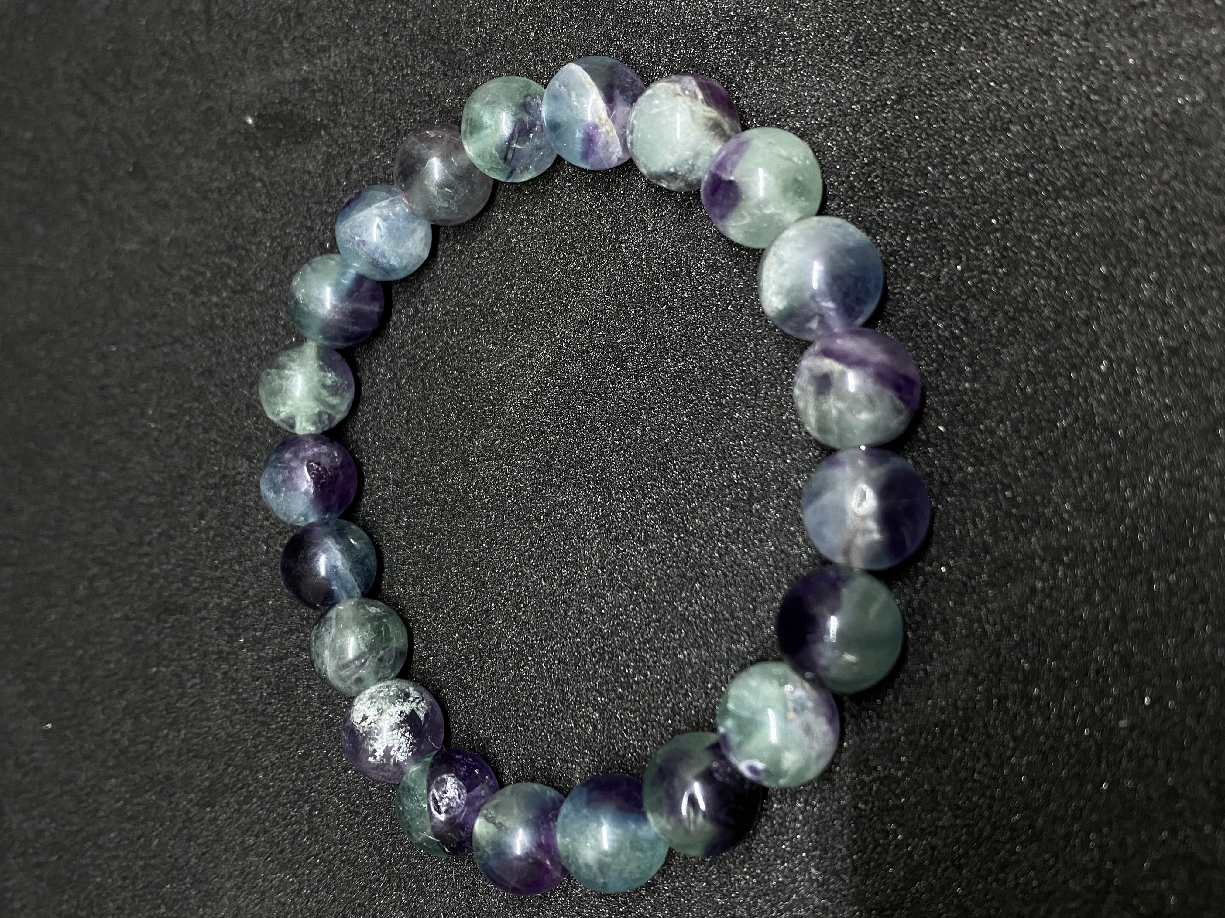 Color Fluorite Bracelet Natural Crystal C Style
