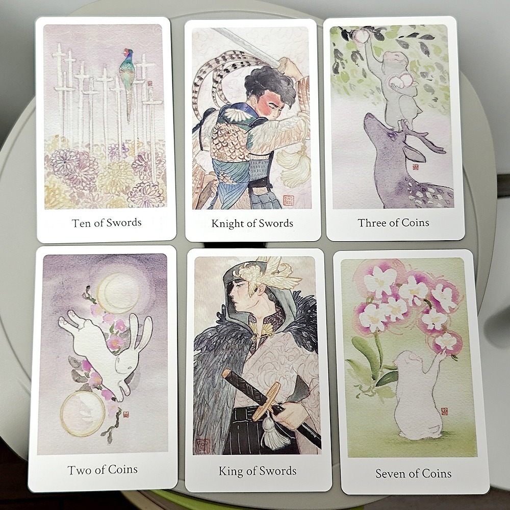 Pure White Peony Tarot Deck 