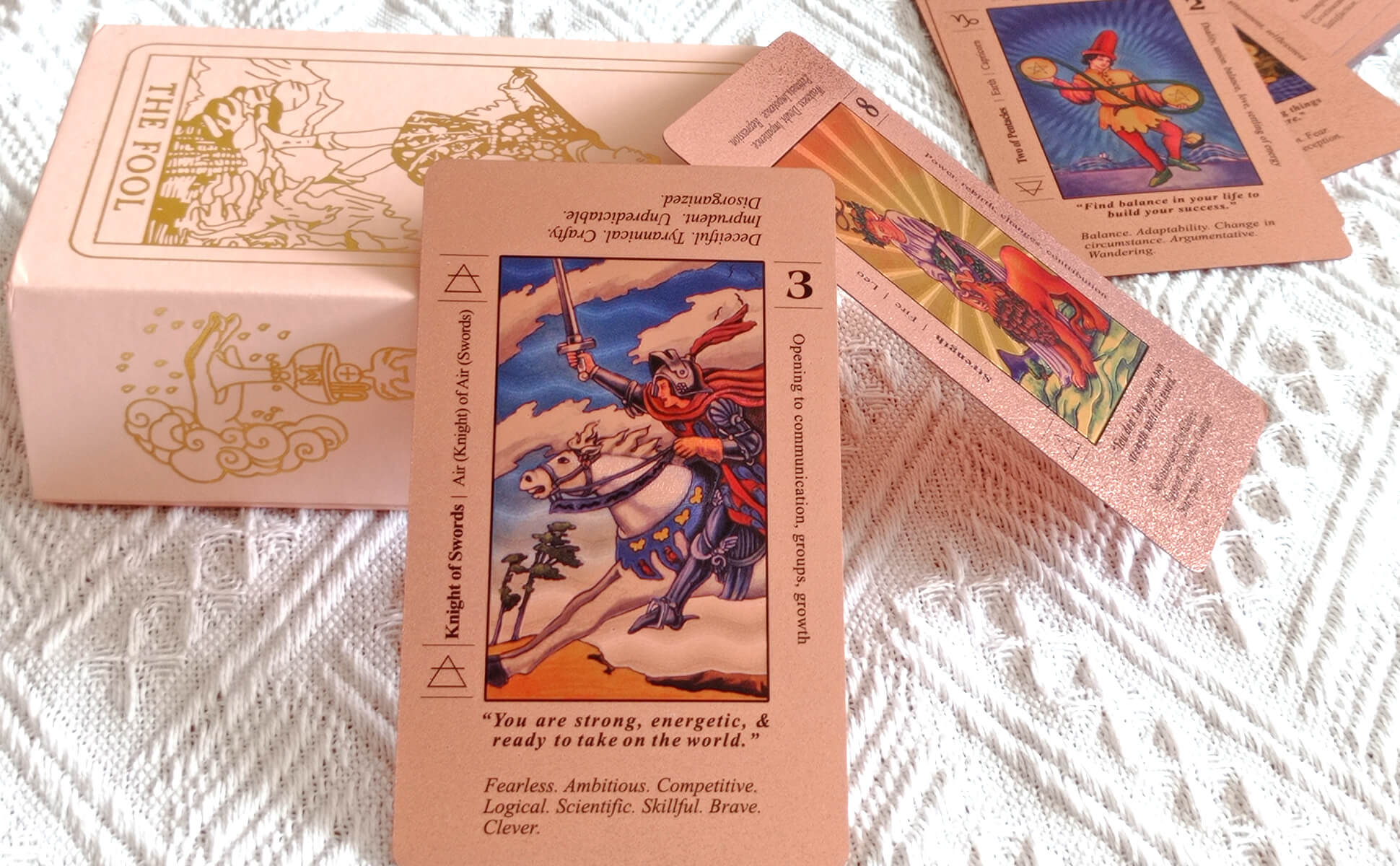 33-Cross-Border Supply Gold Foil Tarot Cards Tarot Book Tarot PVC Waterproof Instruction Book Cards Board Game Tablecloth Cards