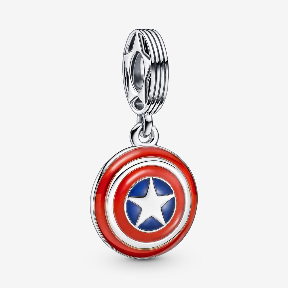 The Avengers Captain America Shield Dangle Charm-JewelrYowns