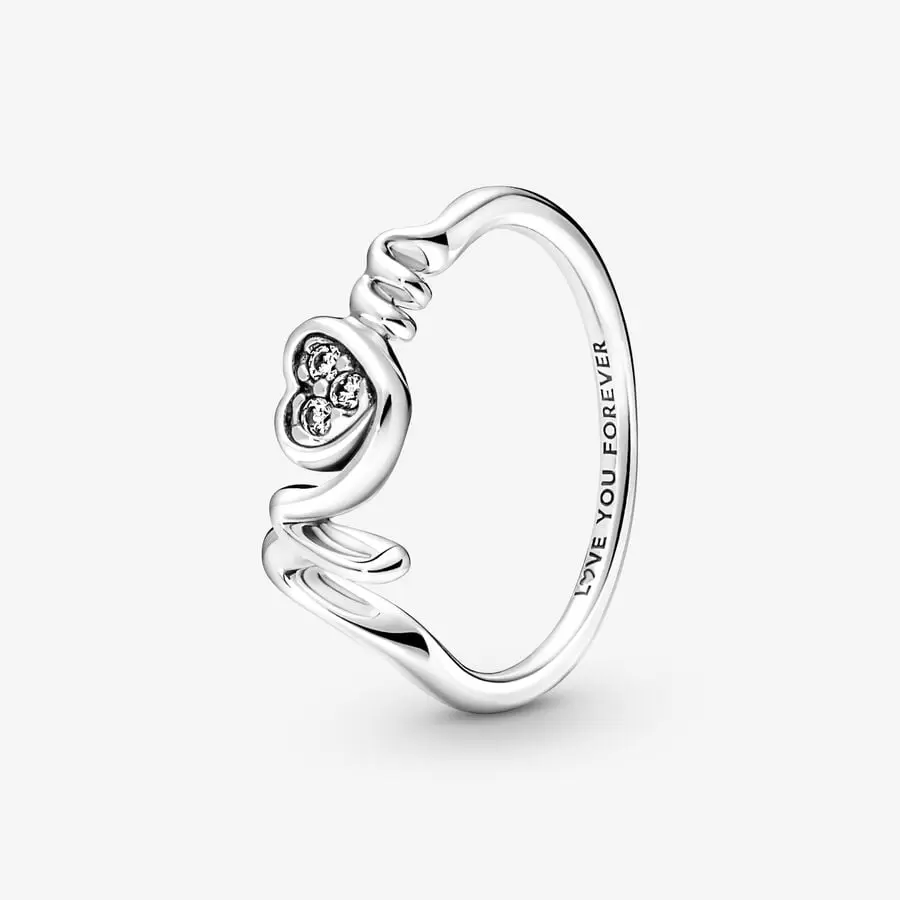 Mom Pavé Heart Ring-JewelrYowns