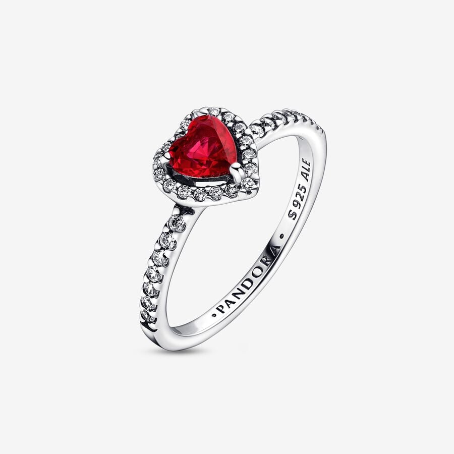 Elevated Red Heart Ring-JewelrYowns