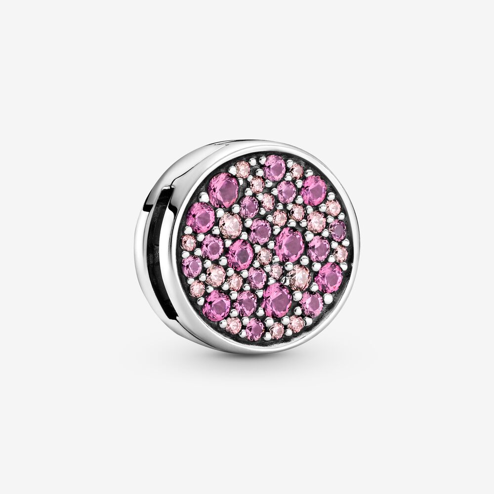 Pink Pavé Clip Charm-JewelrYowns