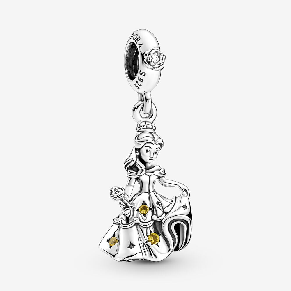 Beauty and the Beast Dancing Belle Dangle Charm-JewelrYowns