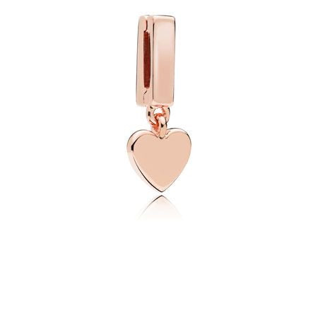 Reflexions Floating Heart Rose Charm-JewelrYowns