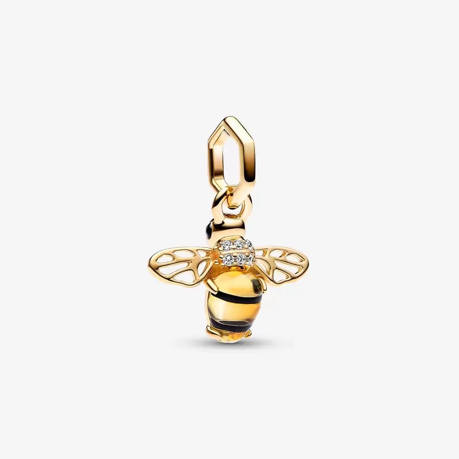 Sparkling Bee Dangle Charm-JewelrYowns