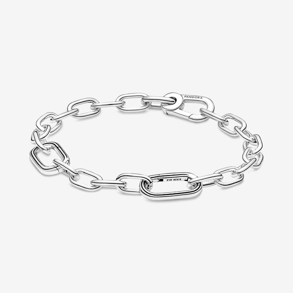 Sterling Silver Link Chain Bracelet-JewelrYowns
