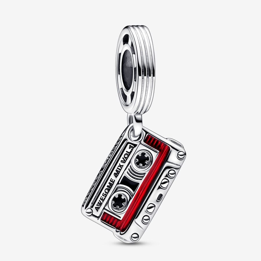 Guardians of the Galaxy Cassette Tape Dangle Charm-JewelrYowns