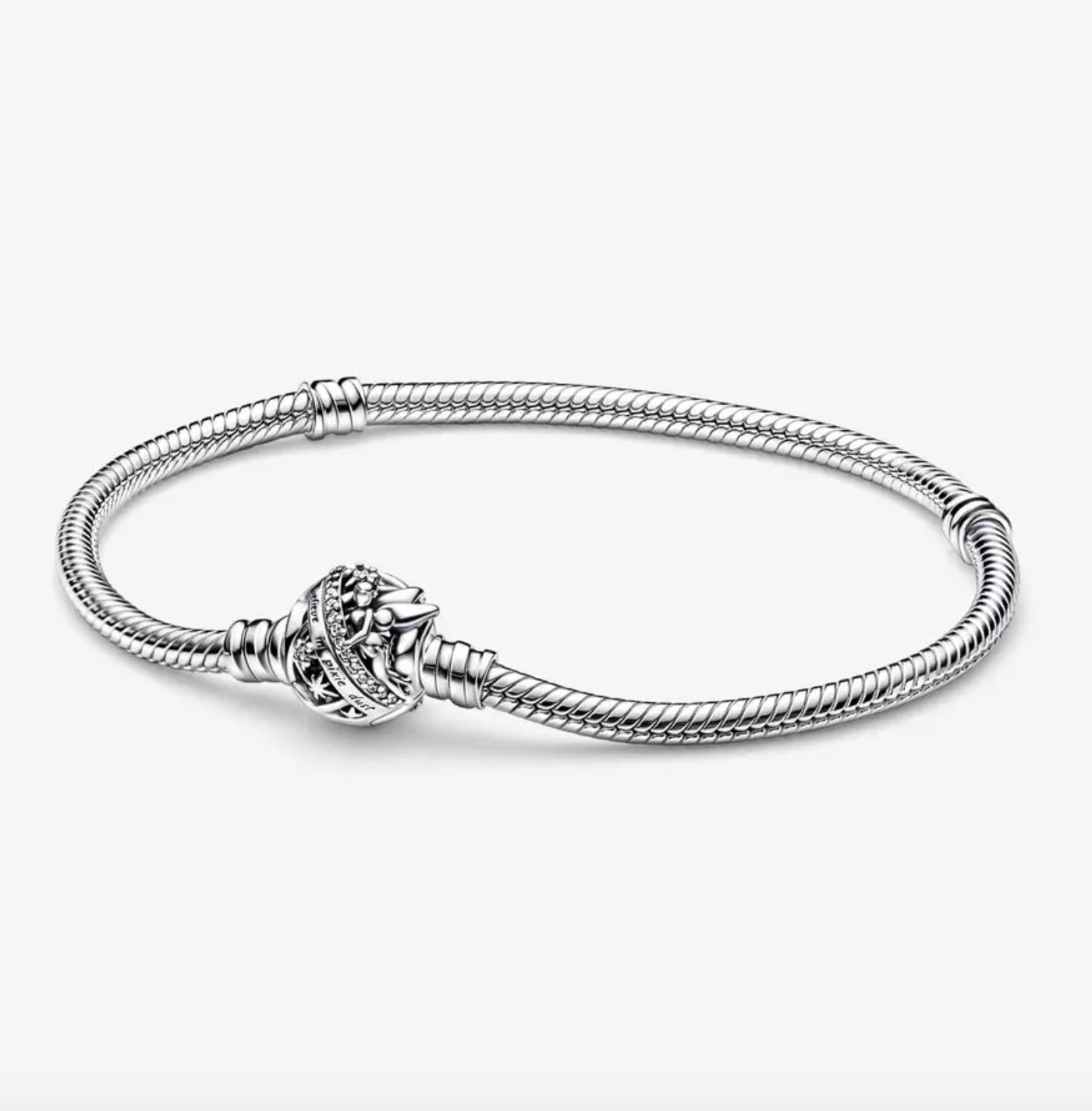 Tinker Bell Clasp Moments Snake Chain Bracelet-JewelrYowns