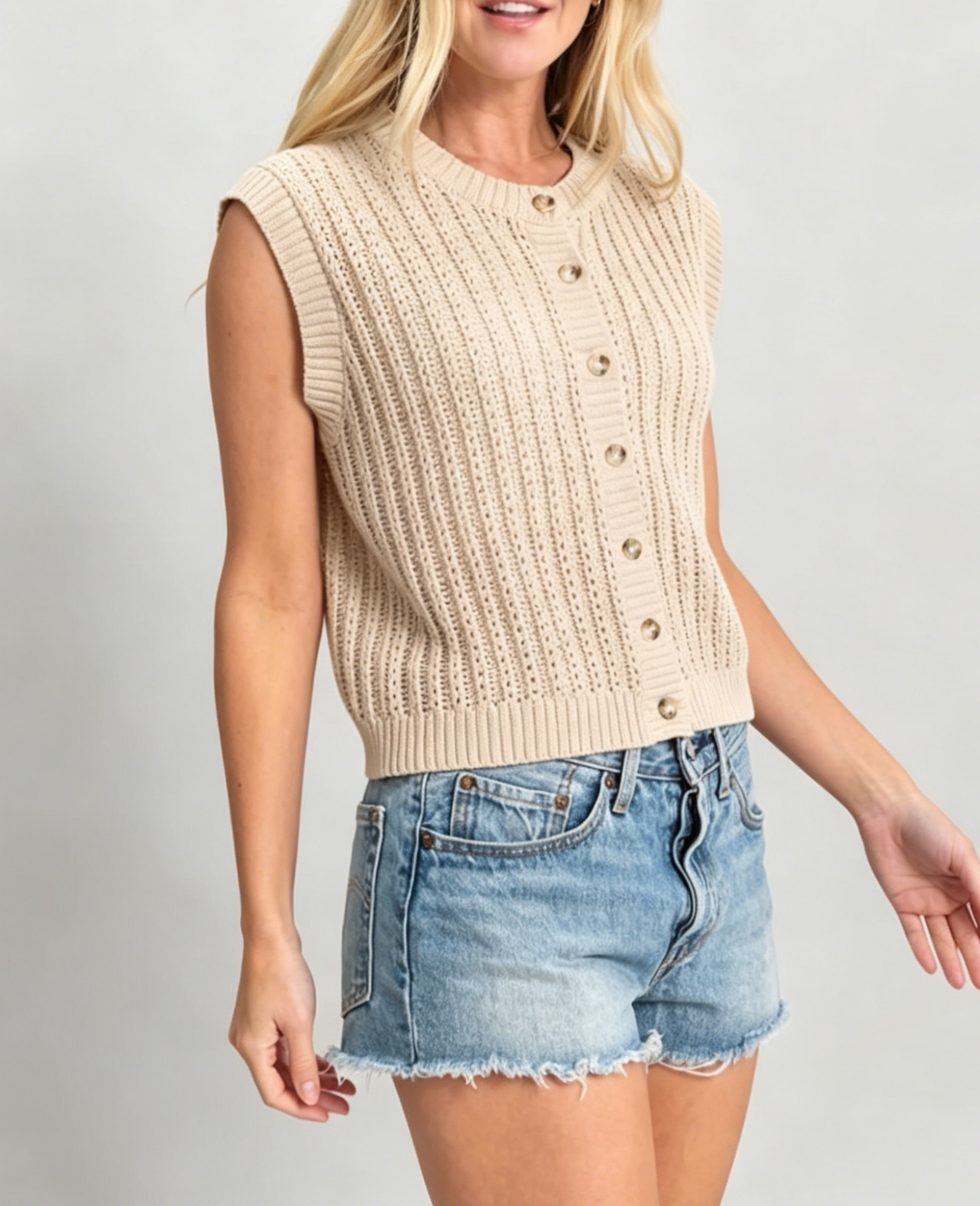 Sandy Shore Knit Vest