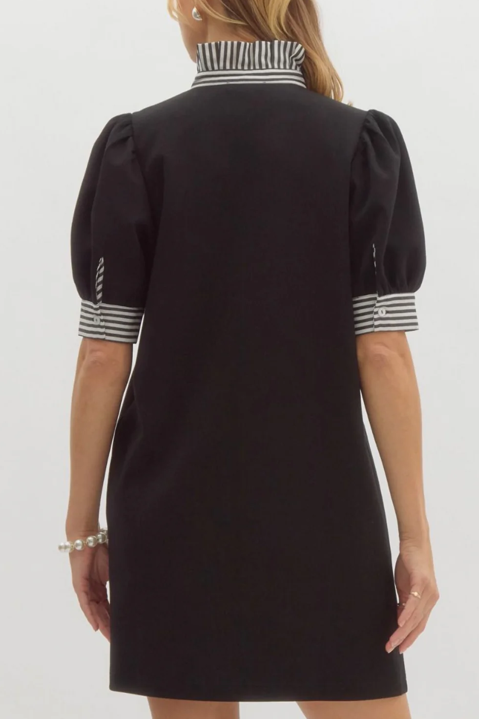 Sadie Stripe Collar Mini Dress