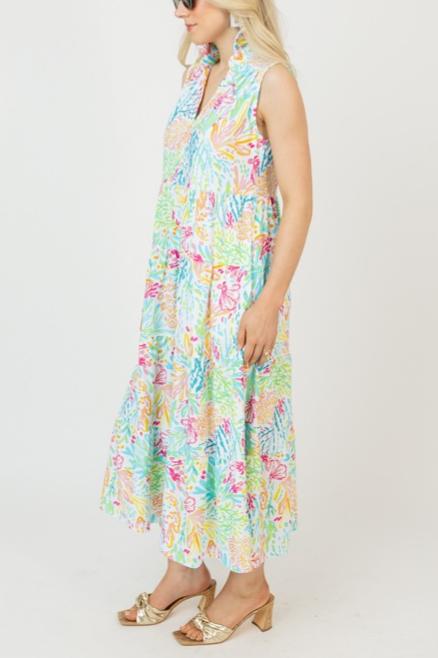Tropical Beauty Midi Dress