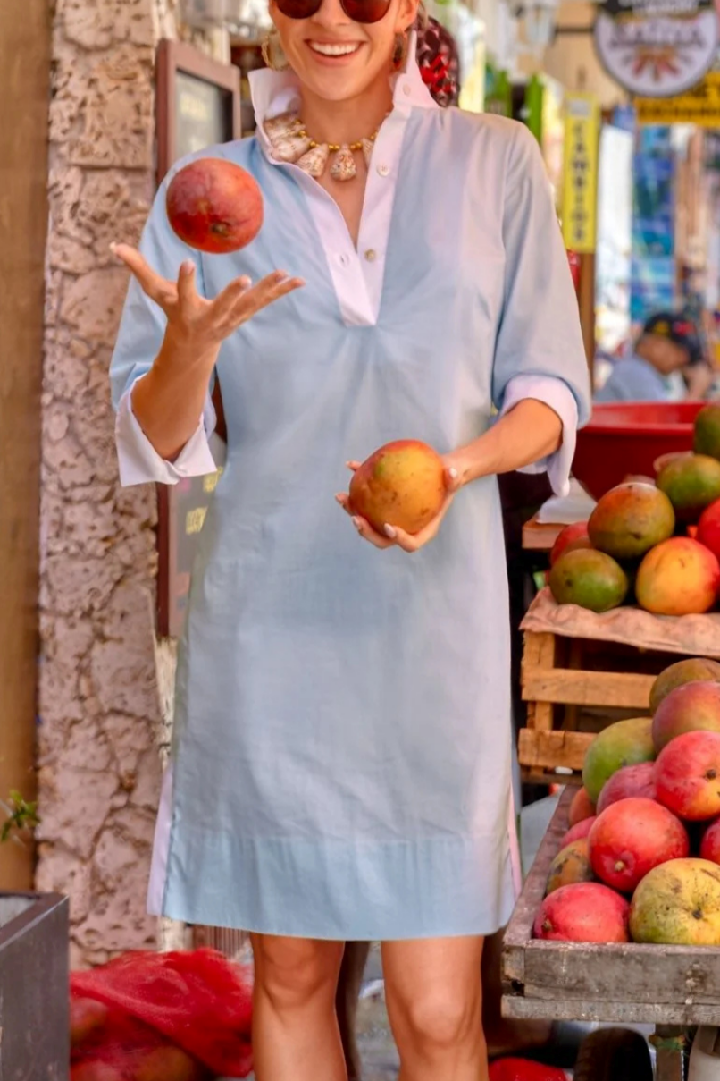 Cotton Shirt Tail Dress