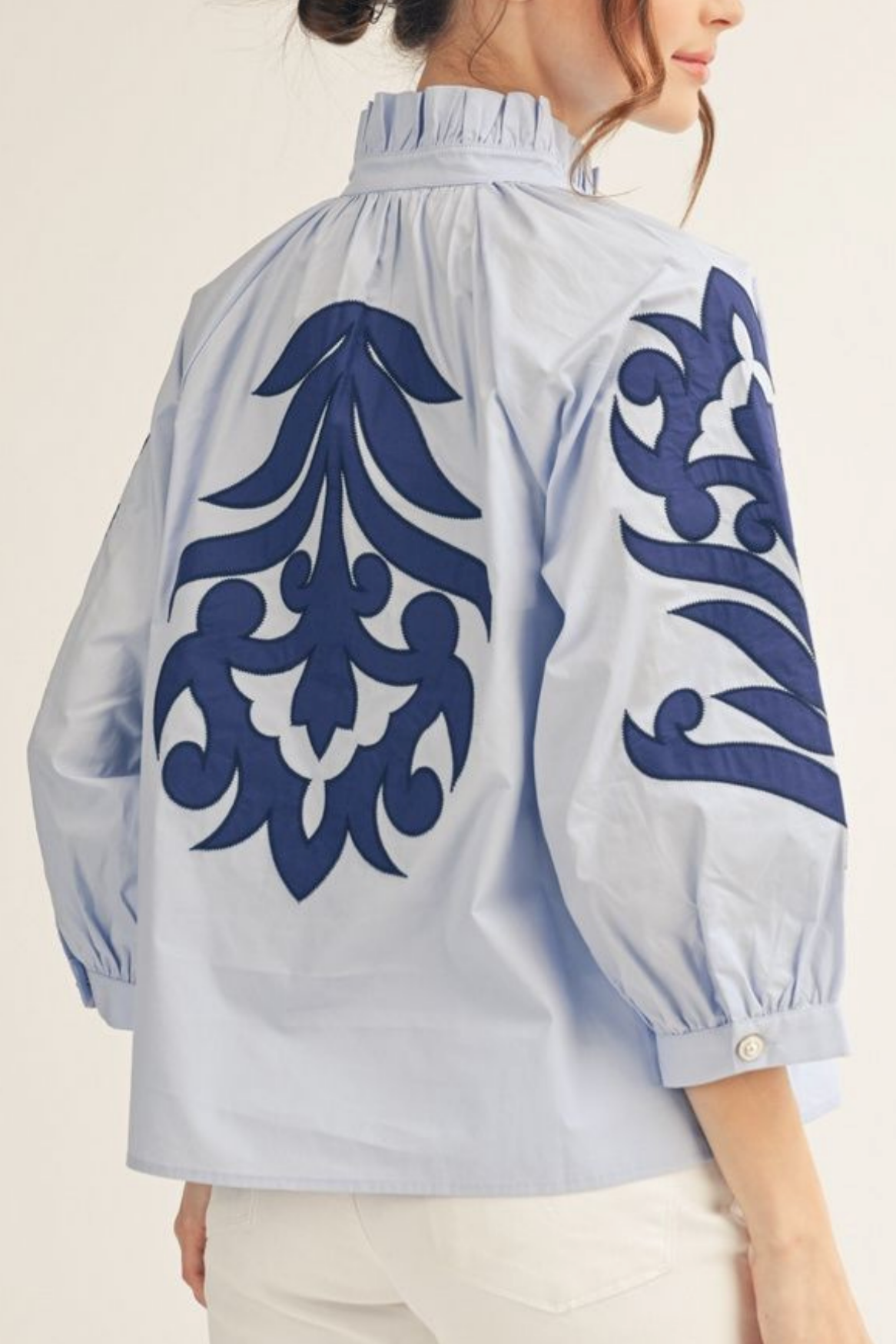 Effortless Charm Baroque Top