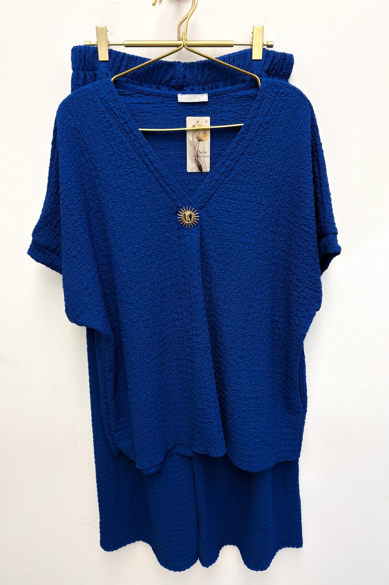 Removable Brooch Detail High Waist Co-ord Set