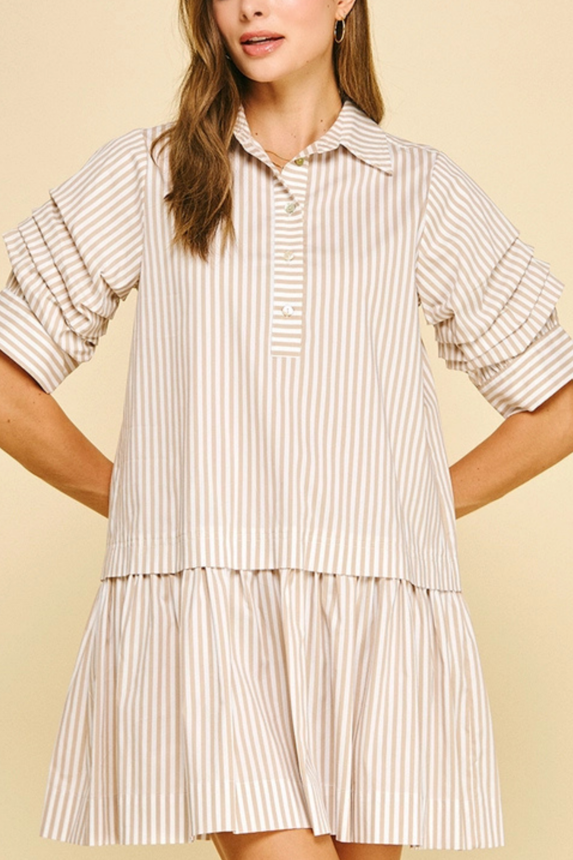 Stripe Shirt Dress